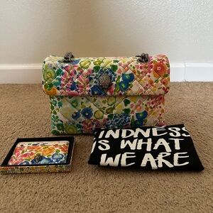 Kurt Geiger Floral Kensington with matching card case